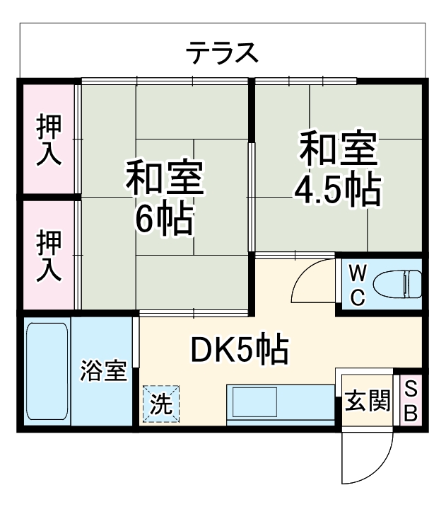 澤田貸家の間取り
