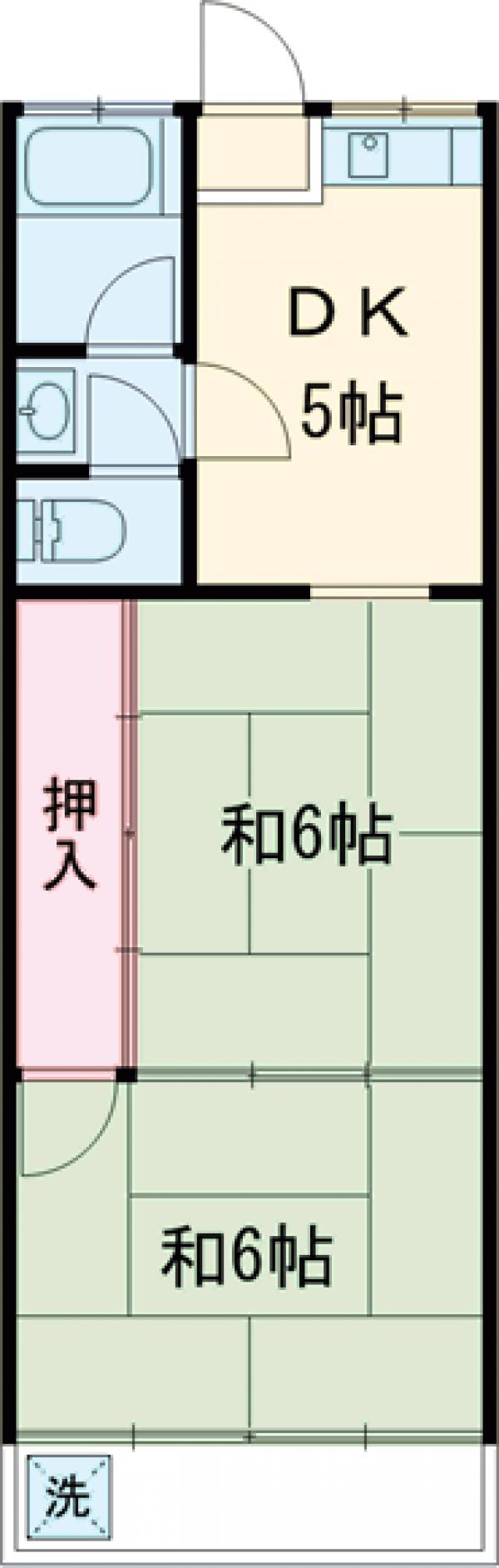 富士見コーポの間取り