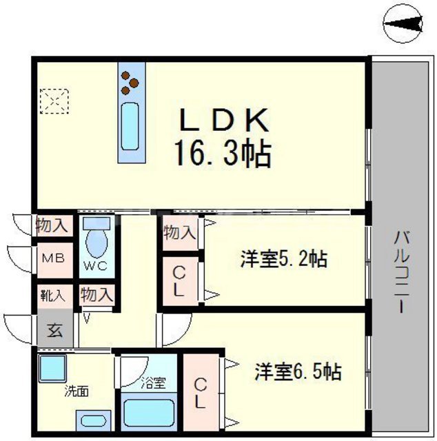 小西マンションの間取り