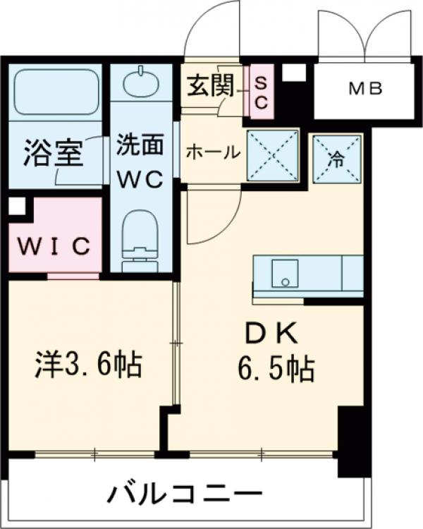 ワンルーフレジデンス板橋大山の間取り