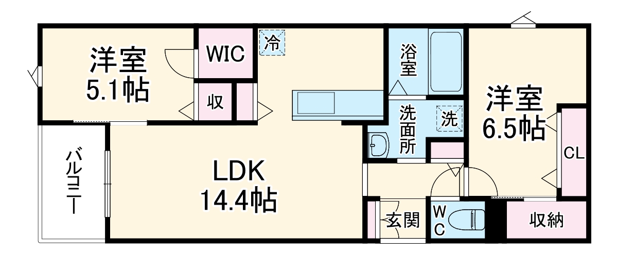 ブルームひまわりの間取り