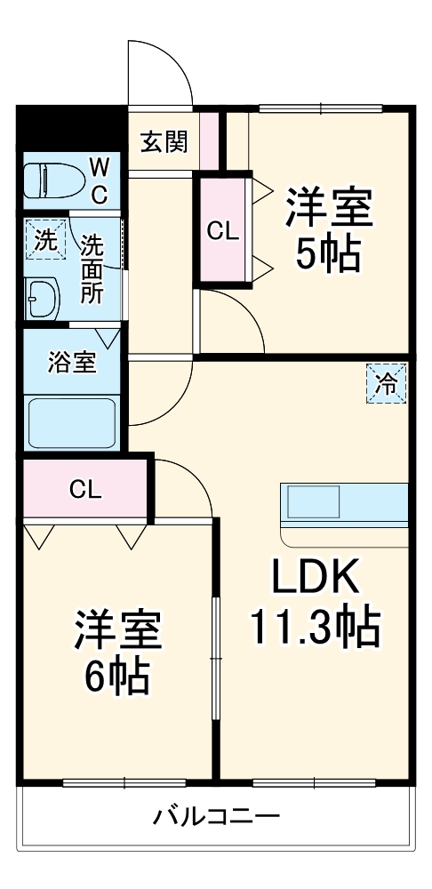 テイクスの間取り