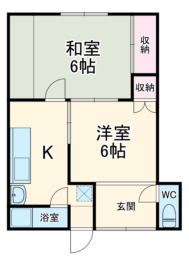 柏井町北借家の間取り