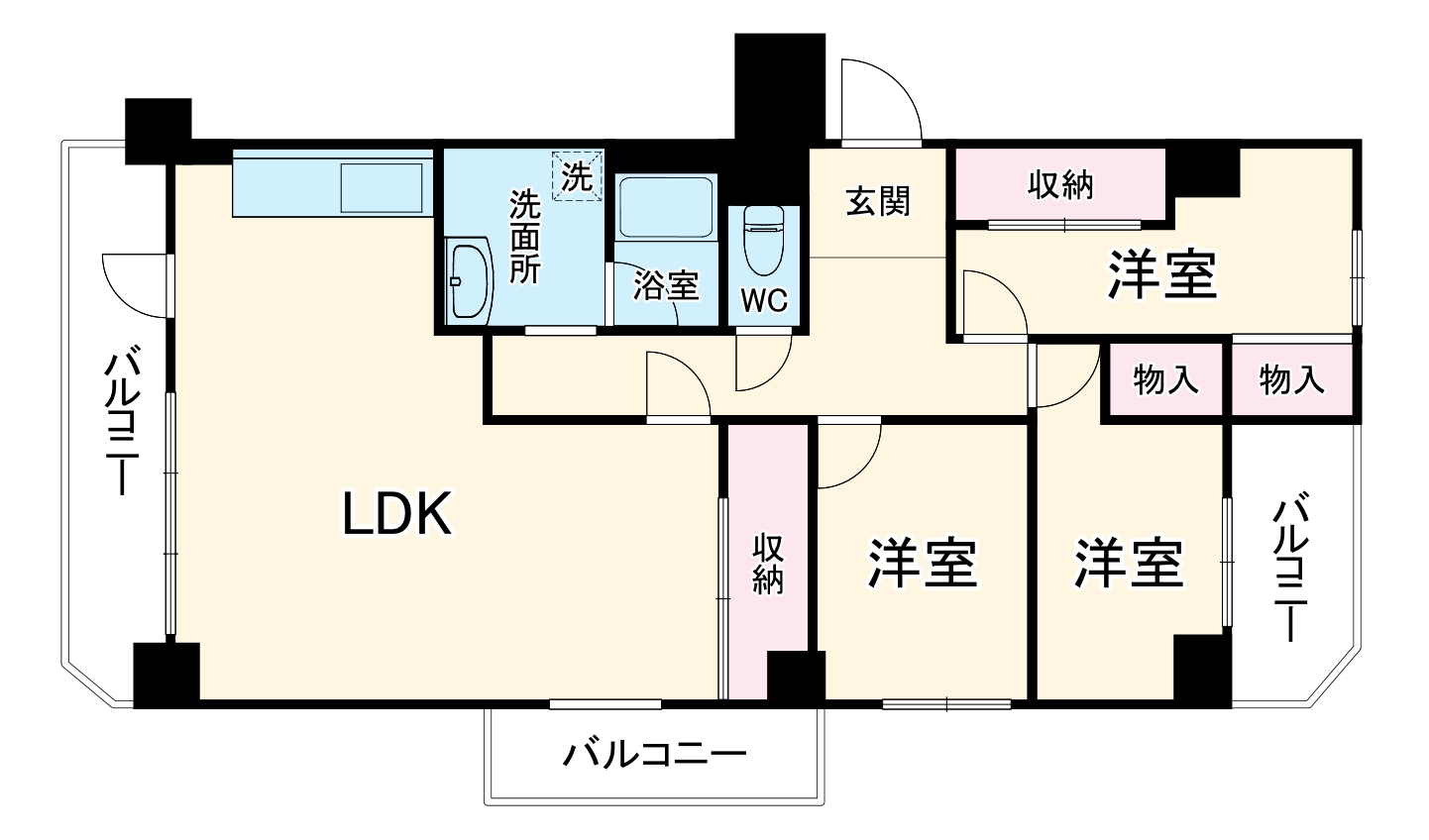 エクセレンス千里山の間取り
