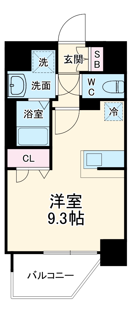 Asclaire京都西院の間取り