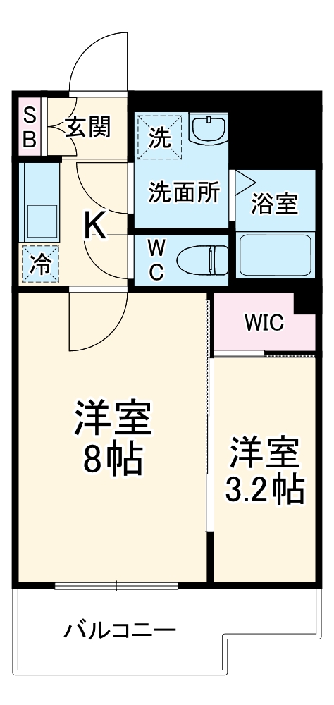 Asclaire京都西院の間取り
