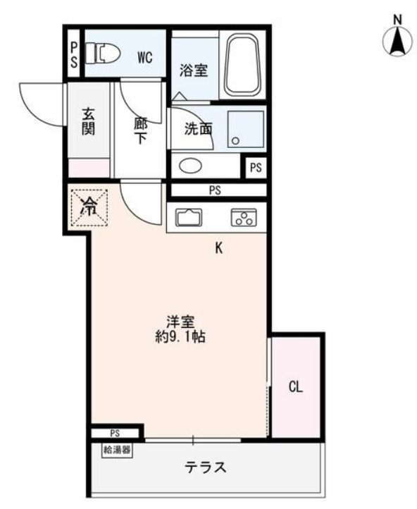 One's (ワンズ)の間取り