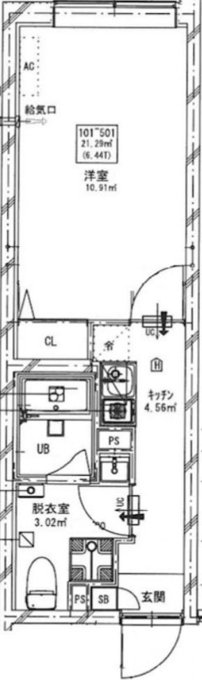 ミスティル志村坂上の間取り