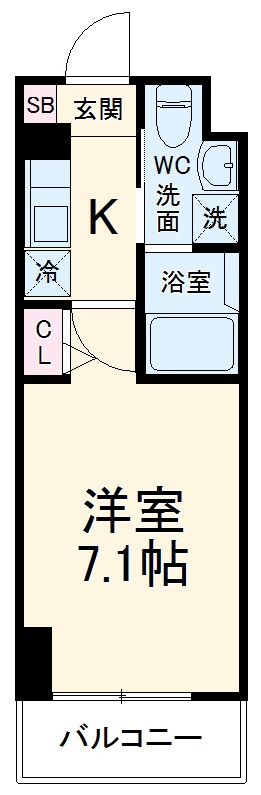 HF関内レジデンスの間取り