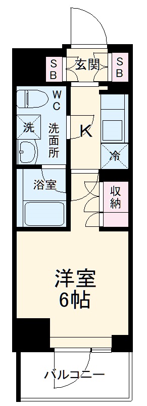 ベルグレード川崎AZの間取り