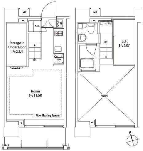 カスタリア中延の間取り