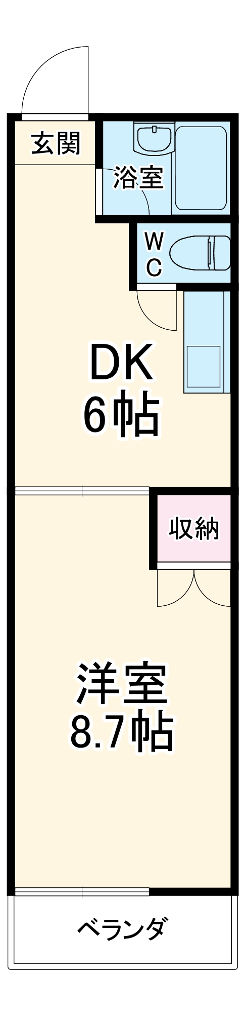 クマックスCの間取り