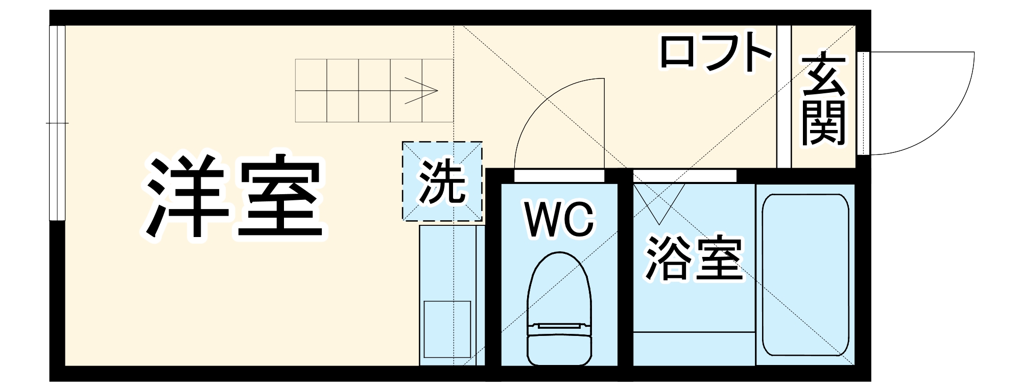 ユナイト和田町ラファイエットの間取り