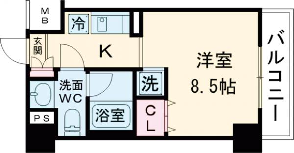 アーバンファースト神楽坂の間取り