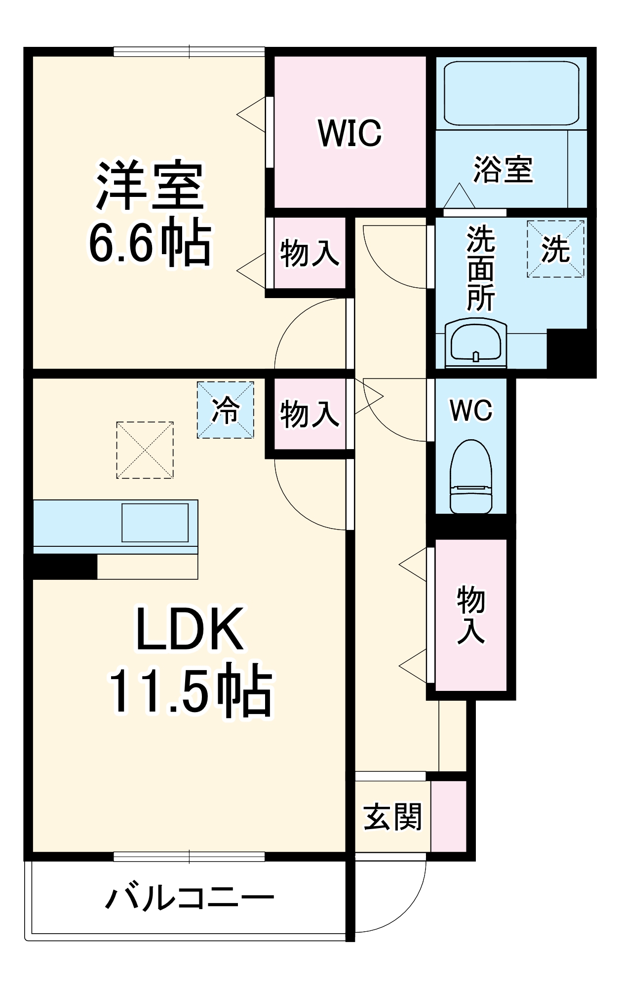 East Town Bの間取り