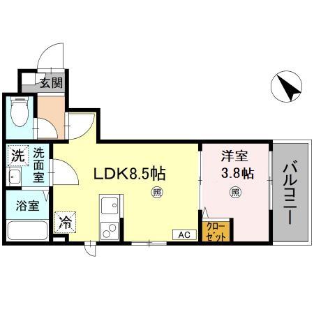 ルミナス所沢の間取り