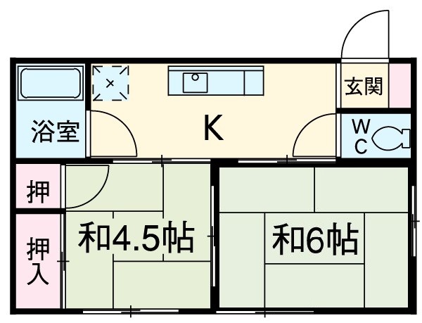 シャンポール今泉の間取り