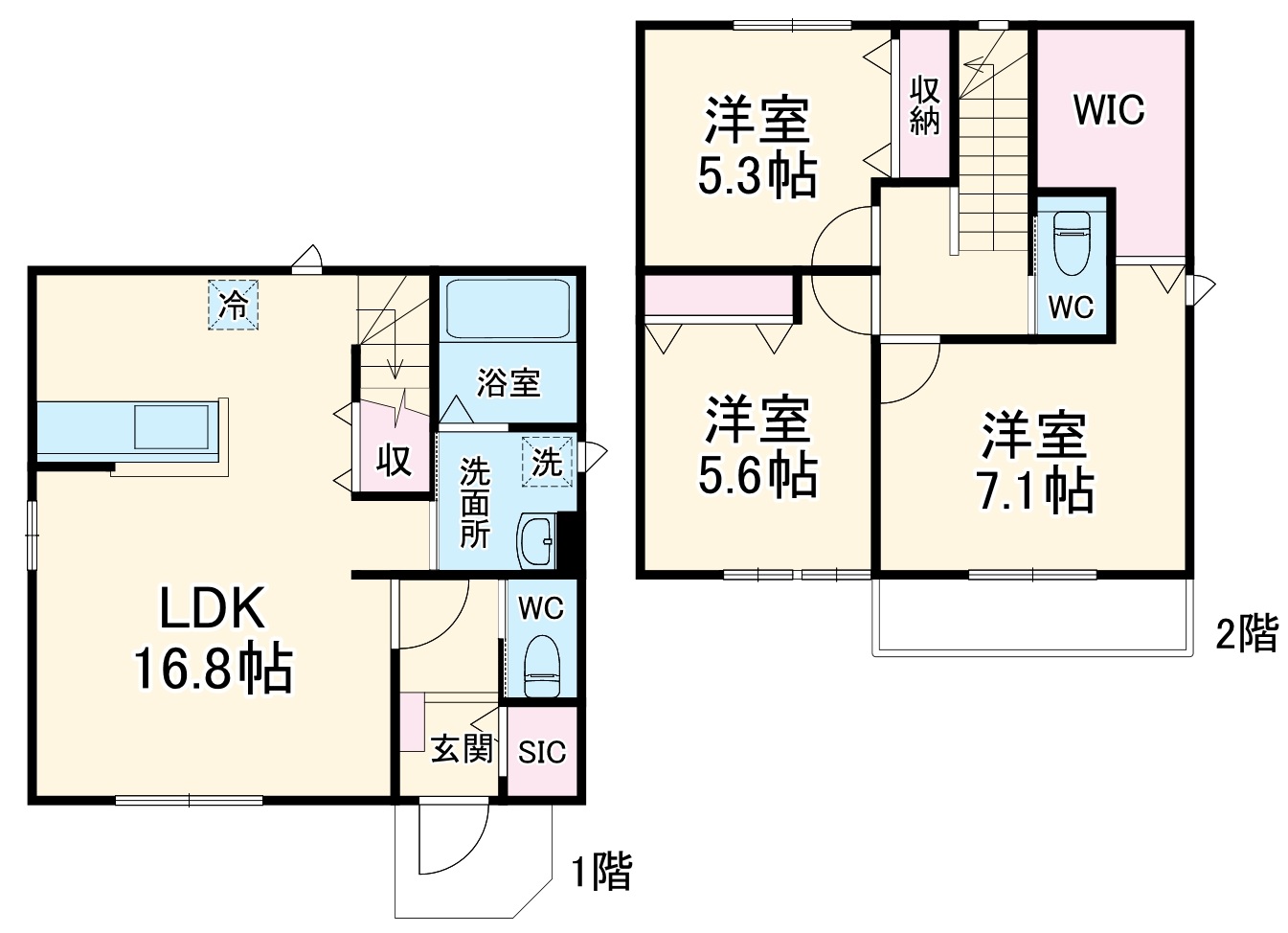 宮久保ブライトテラス銀花邸 A棟の間取り