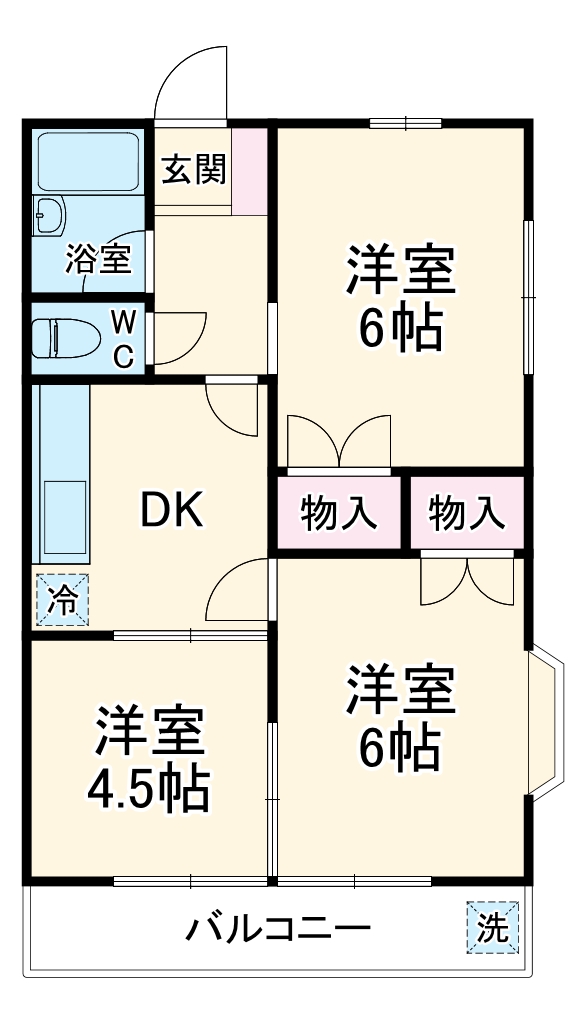 キンドハイムの間取り