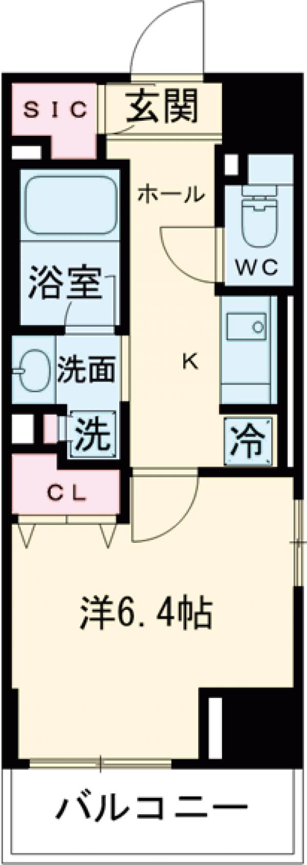 レジディア笹塚Ⅲの間取り
