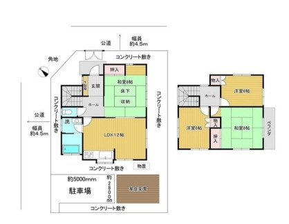 八千代台東戸建て住宅の間取り