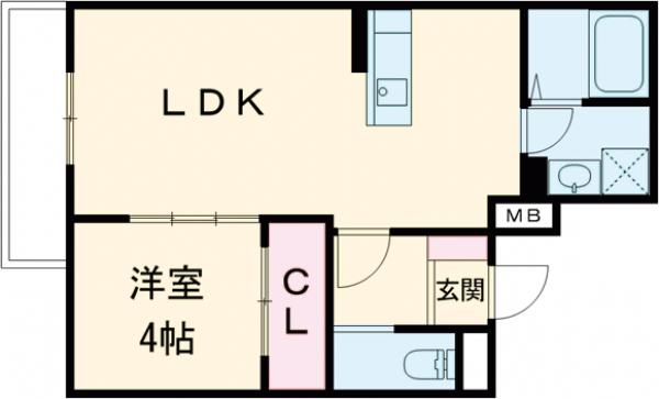 ミルーナヒルズ茨木の間取り