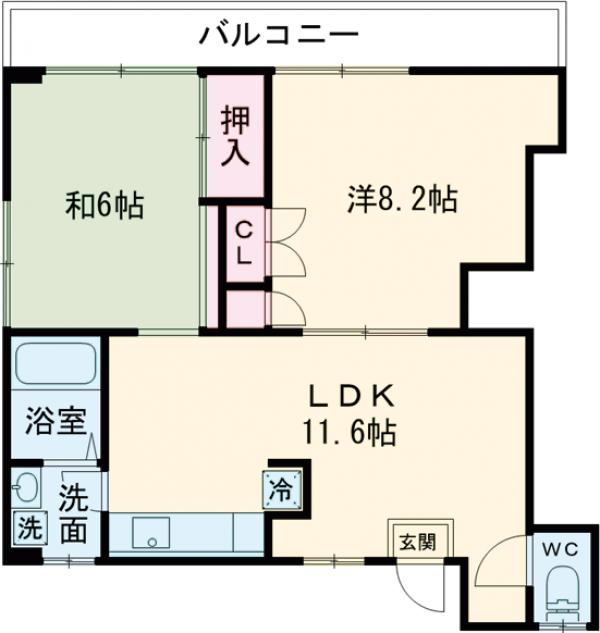 春山ビルの間取り