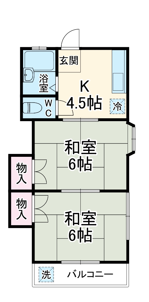 コーポラスシカマの間取り