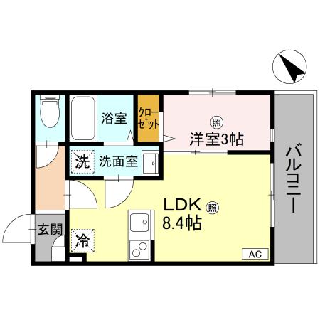 ルミナス所沢の間取り