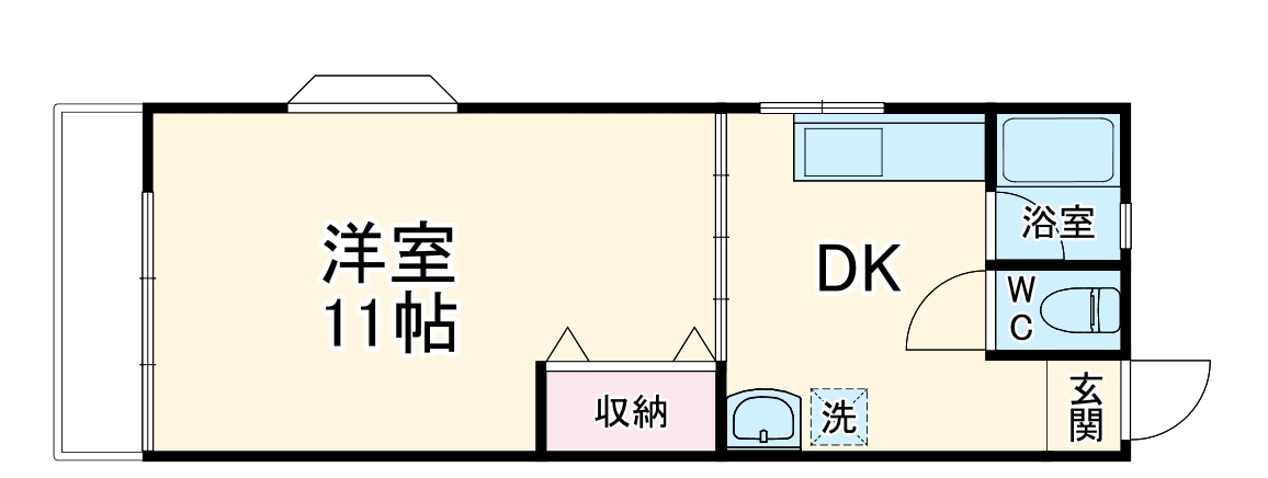 コーポパラフの間取り