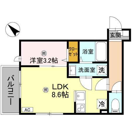 ルミナス所沢の間取り