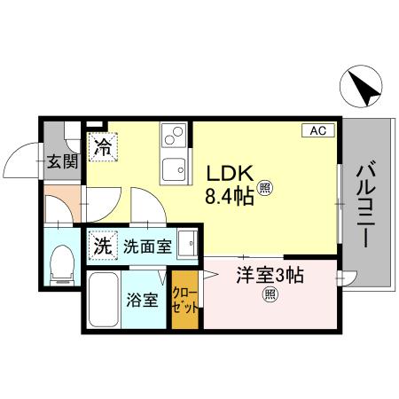 ルミナス所沢の間取り