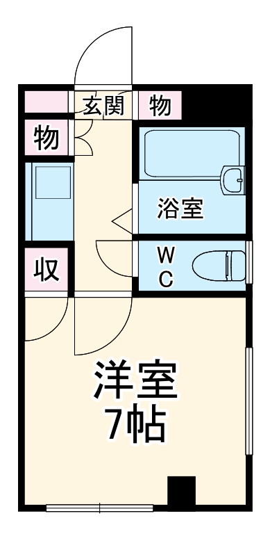 恭和コーポ南台の間取り