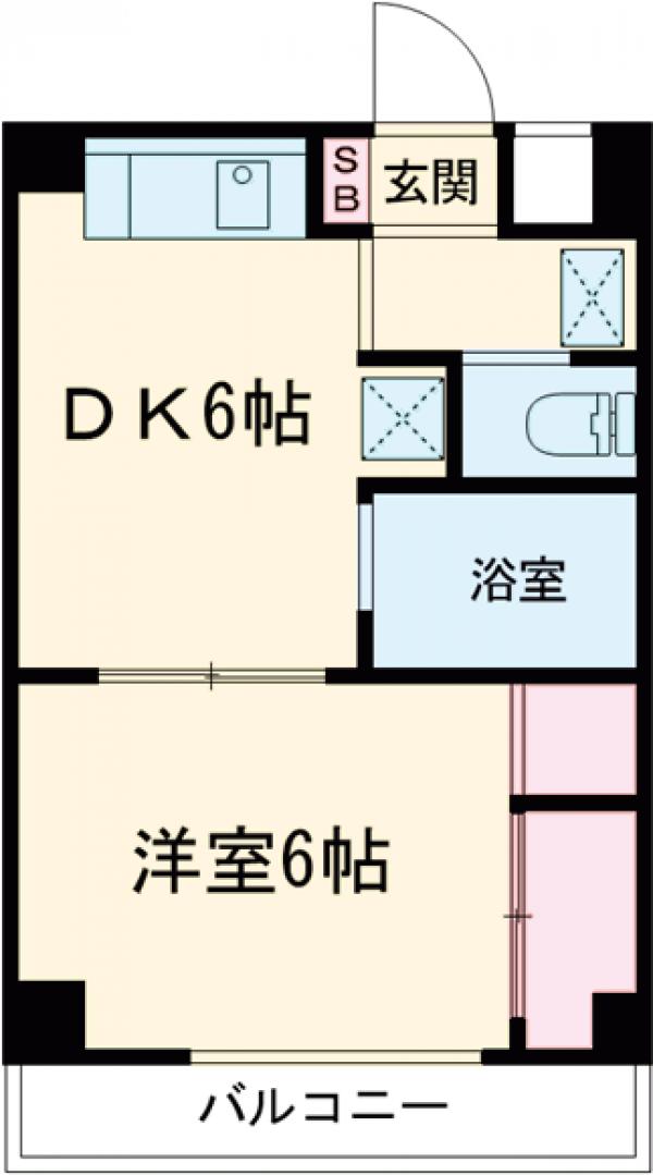 レジデンス浜田山・209号室の間取り