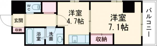 オーキッドレジデンス板橋・301号室の間取り