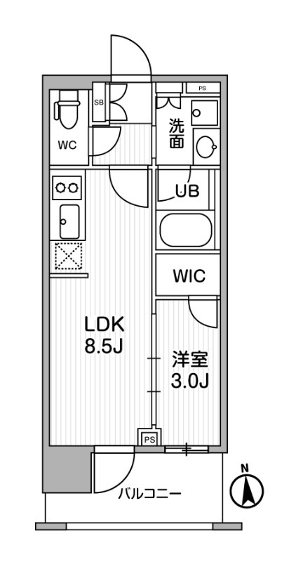シーズンフラッツ新御徒町イーストの間取り