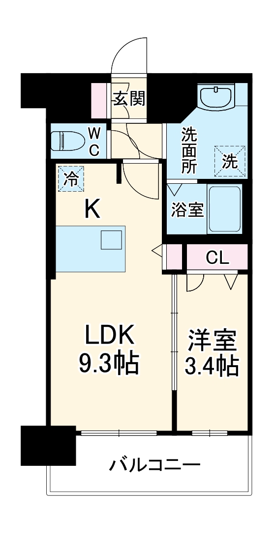 プレサンス太閤通駅前デュプルの間取り