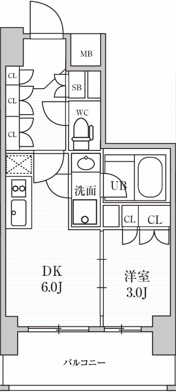 シーズンフラッツ上野稲荷町の間取り