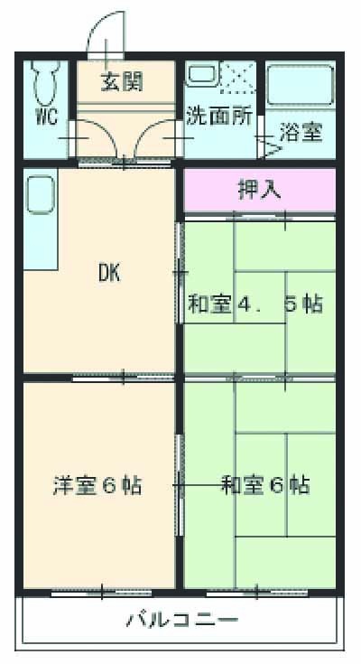 メゾン愛宕の間取り