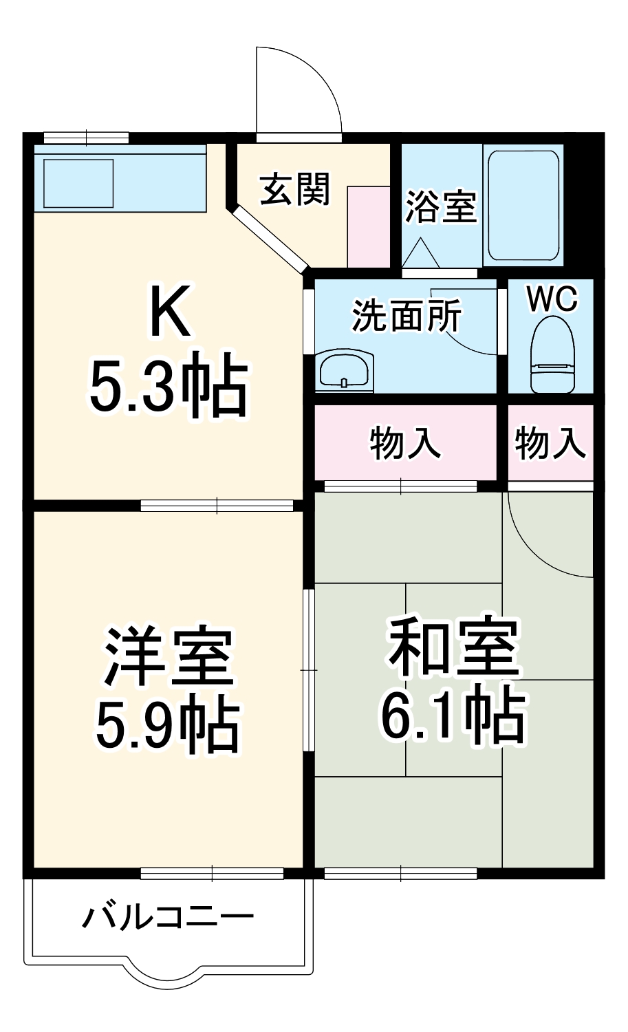 藤フレグランスの間取り