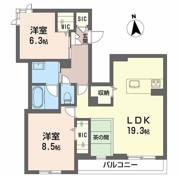 ラ クレールの間取り