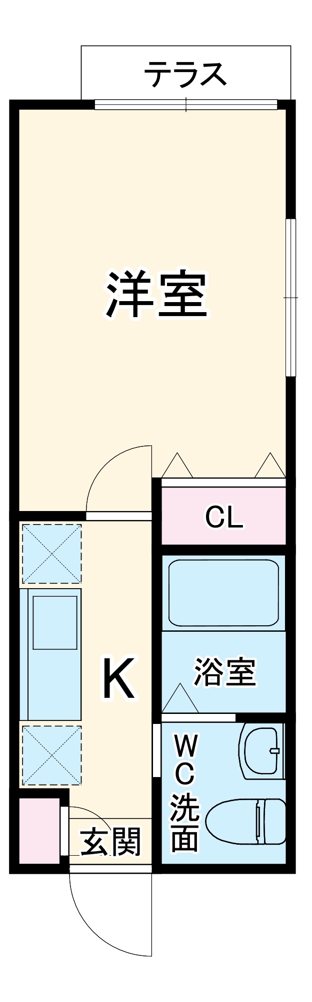 ハイツ凪の間取り