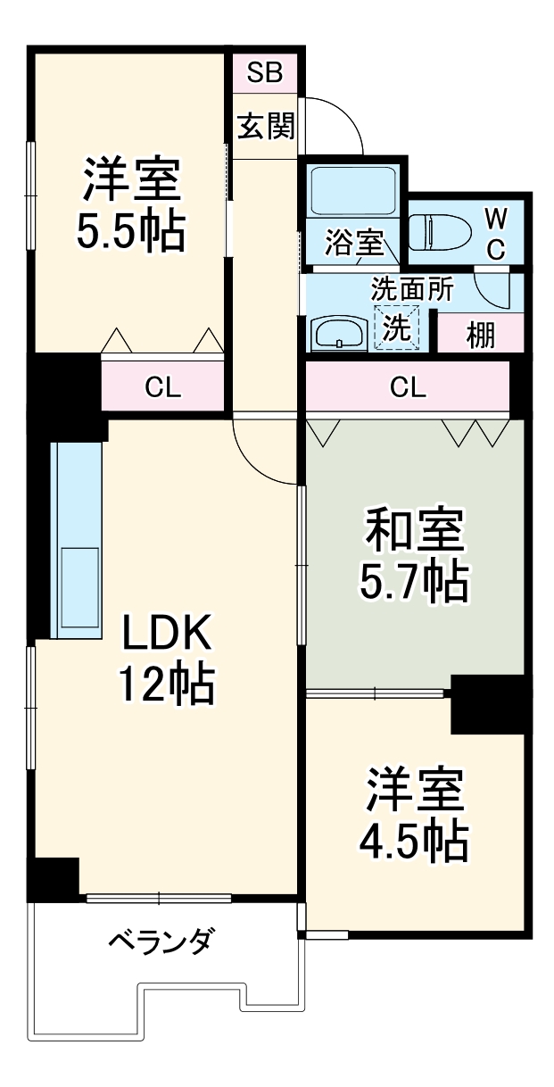 ネオハイツ新大阪の間取り