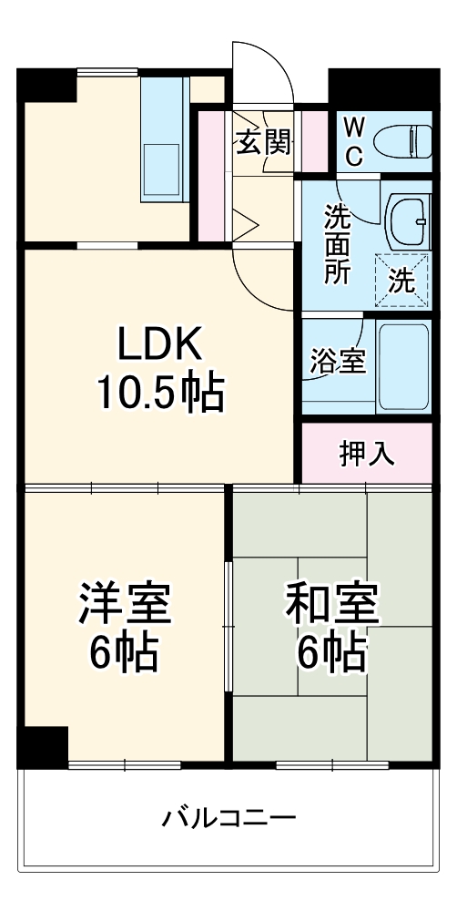 第3中尾ハイツの間取り