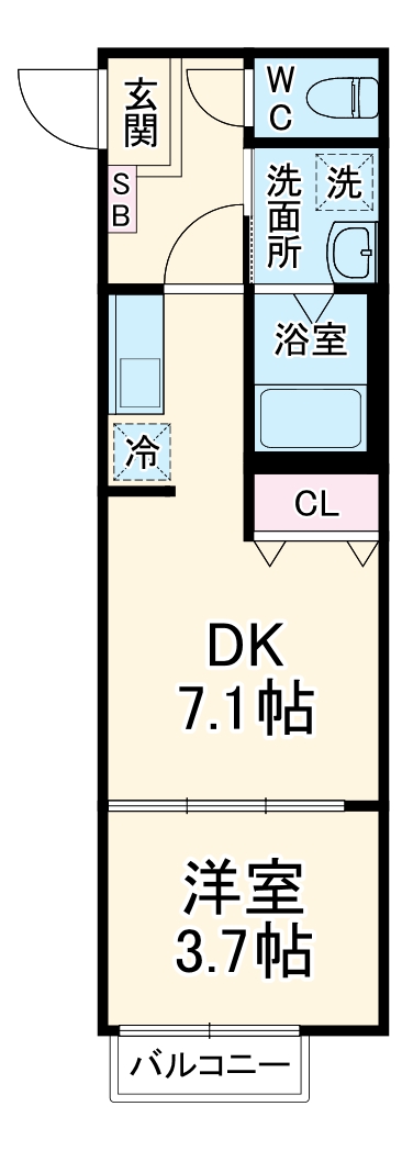 キャメル西所沢プレミアの間取り