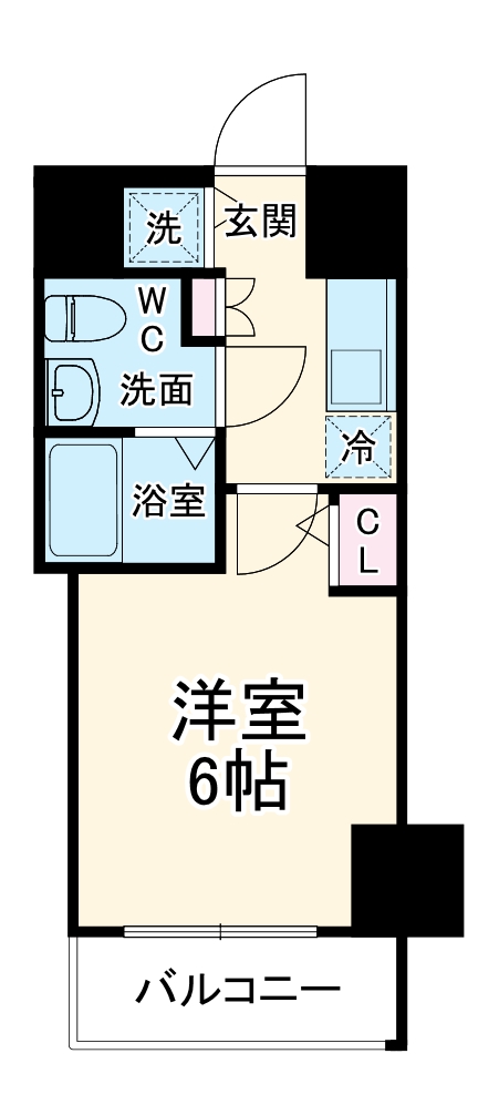 サムティ土佐堀Riberaの間取り