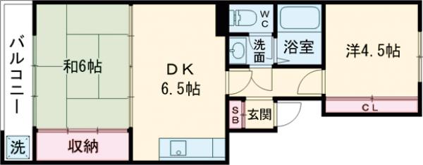 タウンハイム中落合の間取り