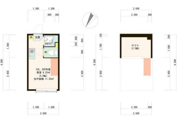 ハーモニーテラス南阿佐ヶ谷Ⅲの間取り