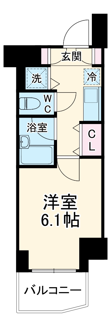 グランヴァンタクティス横濱の間取り