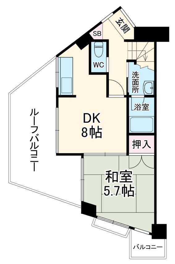 スカイハイツヴィラ横山台の間取り